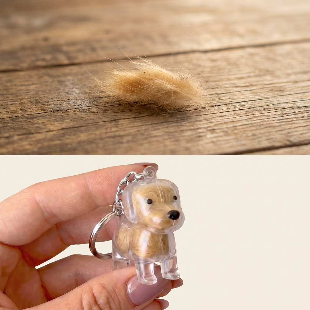 Llavero Cápsula Pelo de Mascota | Locket & Paw